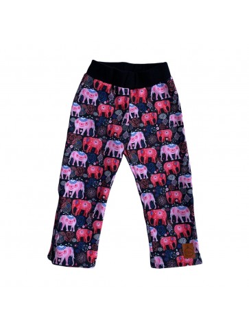 Spodnie softshell Różowe Słonie