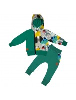 Zestaw rozpinana bluza i spodnie baggy AUTA