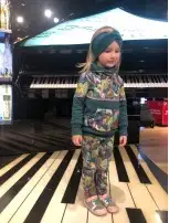 Legginsy z dresówki Jednorożce