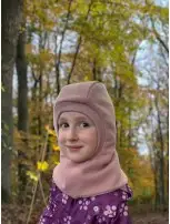 Kominiarka MERINO Brudny Róż Balaclava