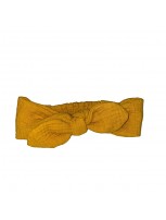 Opaska pin up muślin musztarda