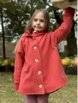 Płaszcz Merino Aurora Smart Size - Koralowy
