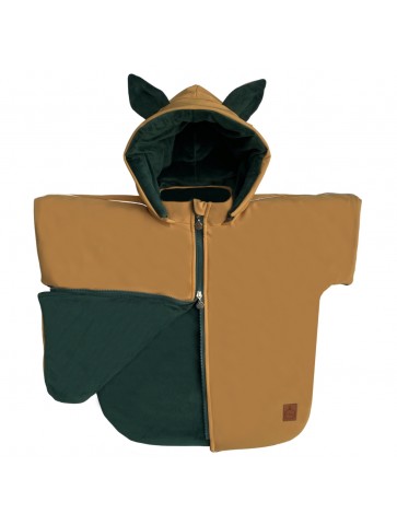 Ponczo samochodowe Softshell LIS Musztarda PREMIUM