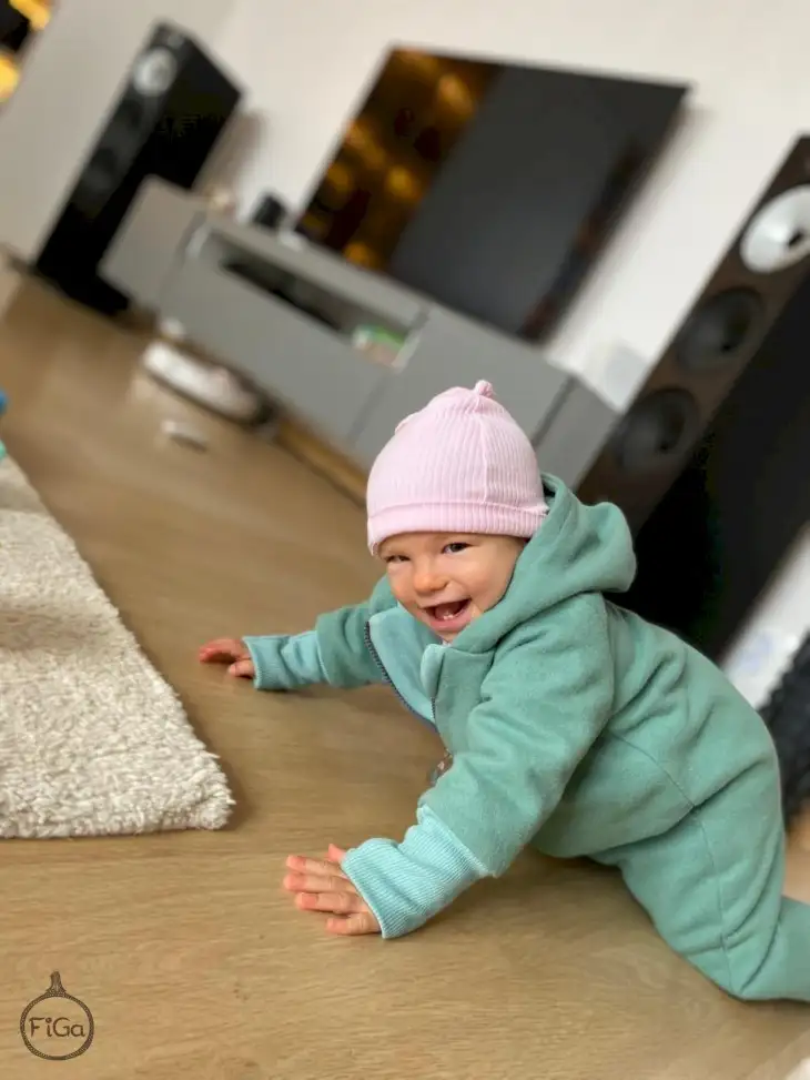 Kombinezon MERINO Little Lamb Smart Size - Mięta