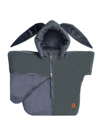 Ponczo samochodowe Softshell KRÓLIK Grafit PREMIUM