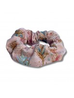 Scrunchie Pawie Pióra Róż