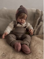 Spodnie na Szelkach Merino 100% Smart Size - Capuccino