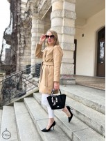 Płaszcz damski Merino Wool Beż