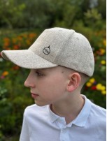 Czapka z daszkiem 100% Merino - Beż