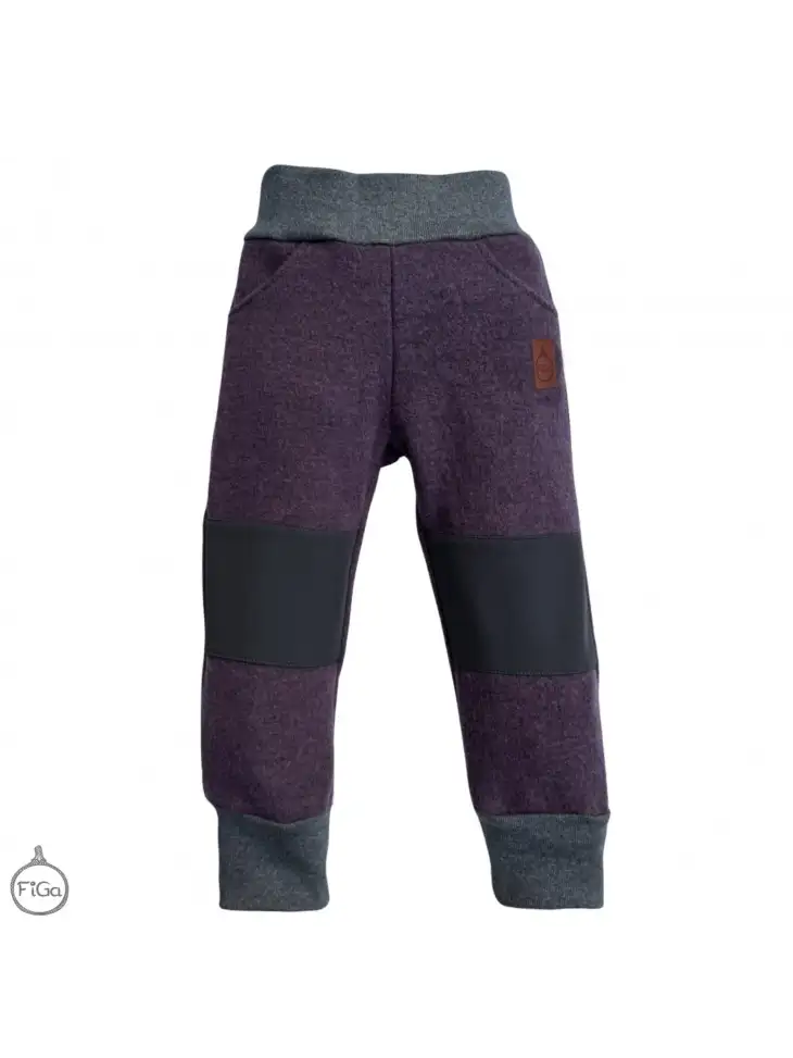 Spodnie Smart Size 100% MERINO Śliwka Spodnie Smart Size 100% MERINO Śliwka