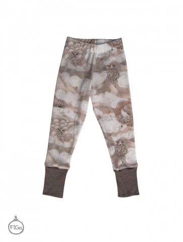 Spodnie legginsy termiczne 100% MERINO Smart Size - beż