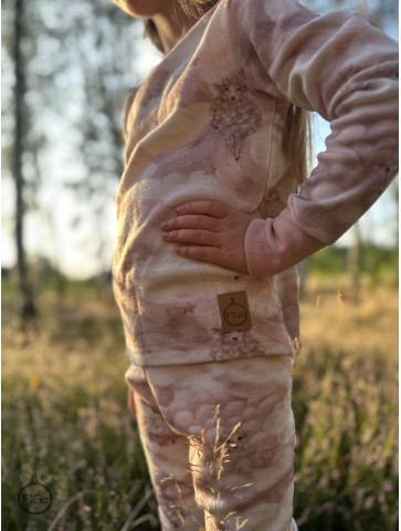 Spodnie legginsy termiczne 100% MERINO Smart Size - róż