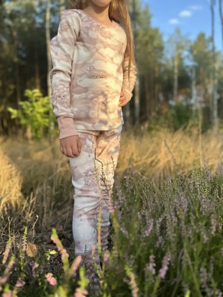 Spodnie legginsy termiczne 100% MERINO Smart Size - Róż