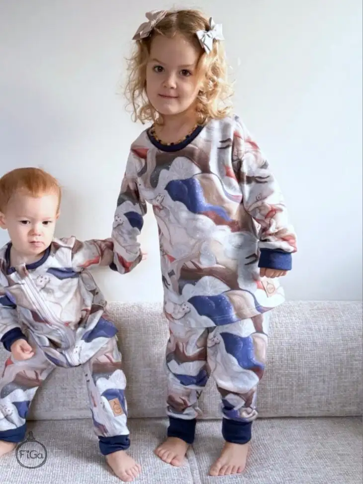 Spodnie legginsy termiczne 100% MERINO Smart Size - Błękit