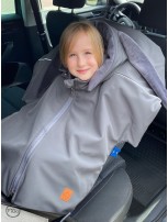 Ponczo samochodowe Softshell KRÓLIK Grafit PREMIUM