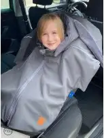 Ponczo samochodowe Softshell KRÓLIK Grafit PREMIUM