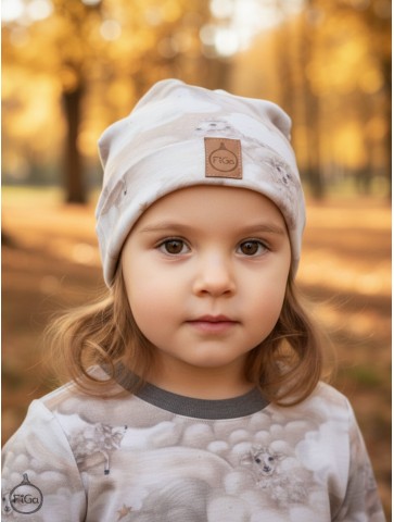 Czapka 100 % - Merino Jesień/Zima - Beż