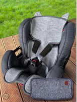 Komplet TermoMIŚ + poduszka - 100% Merino wkładka do fotelika samochodowego - Szary